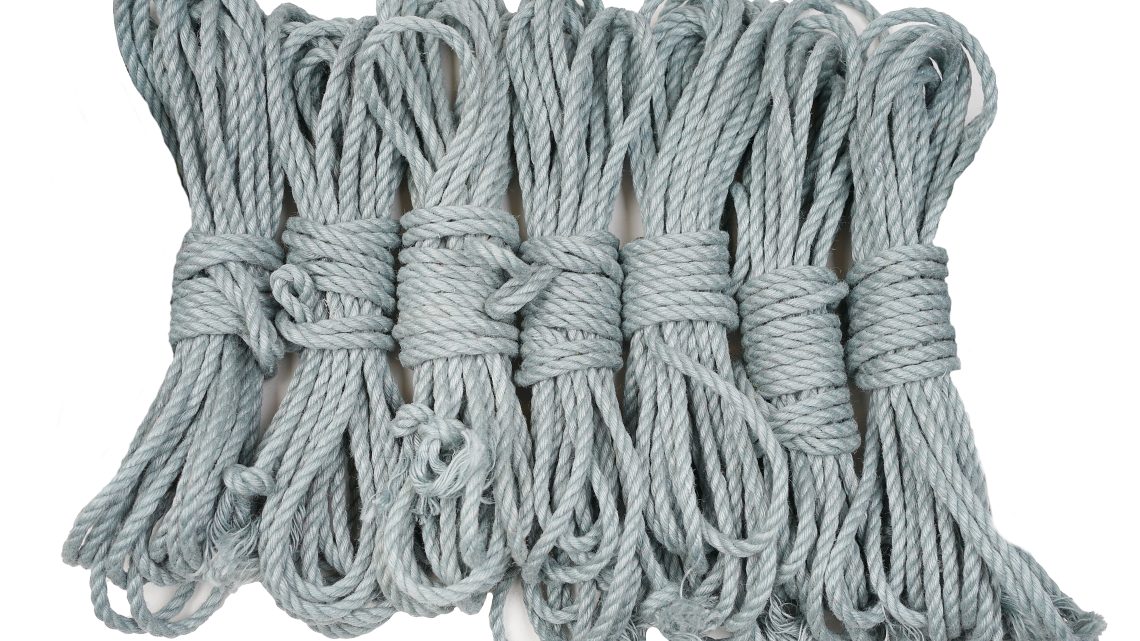 Juteseile 5,5 mm graublau