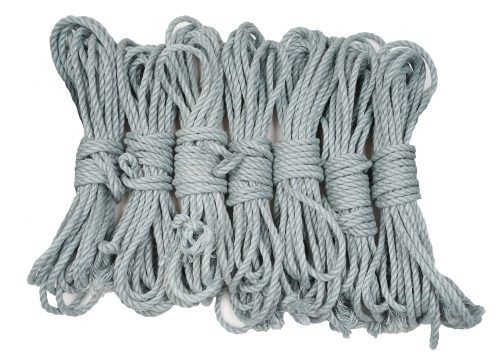 Juteseile 5,5 mm graublau
